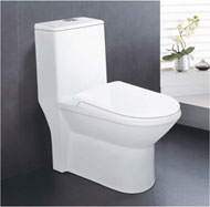 Super swirling Siphonic one-piece toilet no.5596