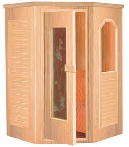 Sauna en bois de forme octogonale