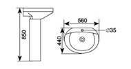 Dimensions ref.2222B